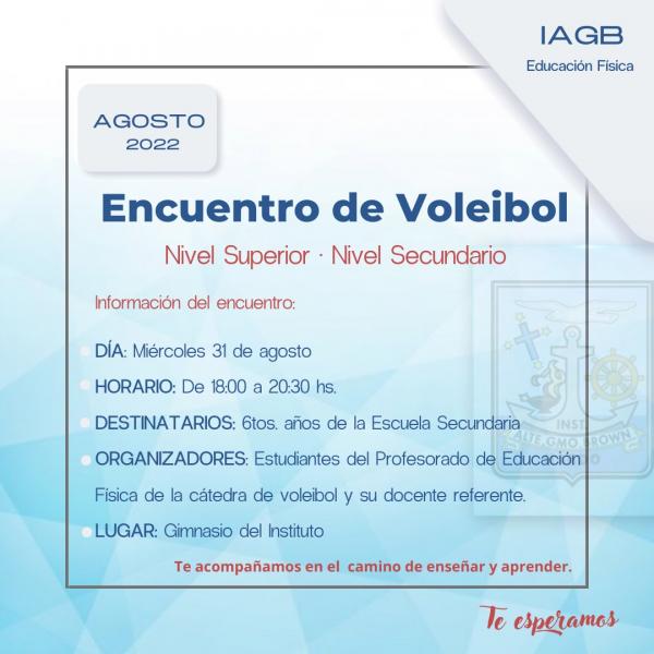 Encuentro de Voleibol